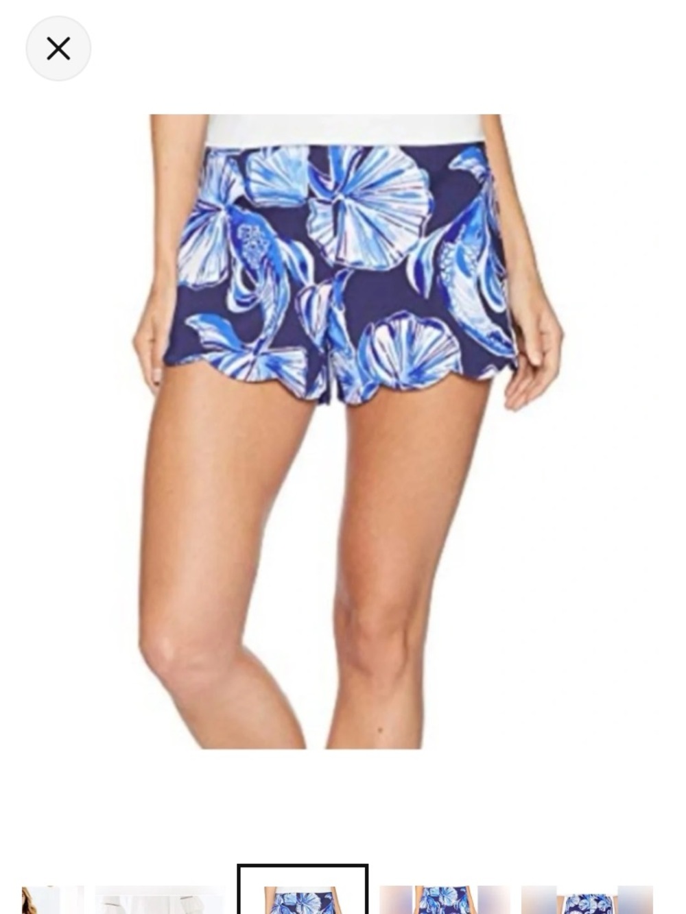 Lilly Pulitzer Adelia Scuba Shorts in Reel life Koi Fish - Picture 2 of 10